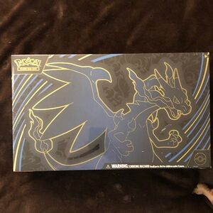 Pokemon Box with Blue and Gold Dragon Design